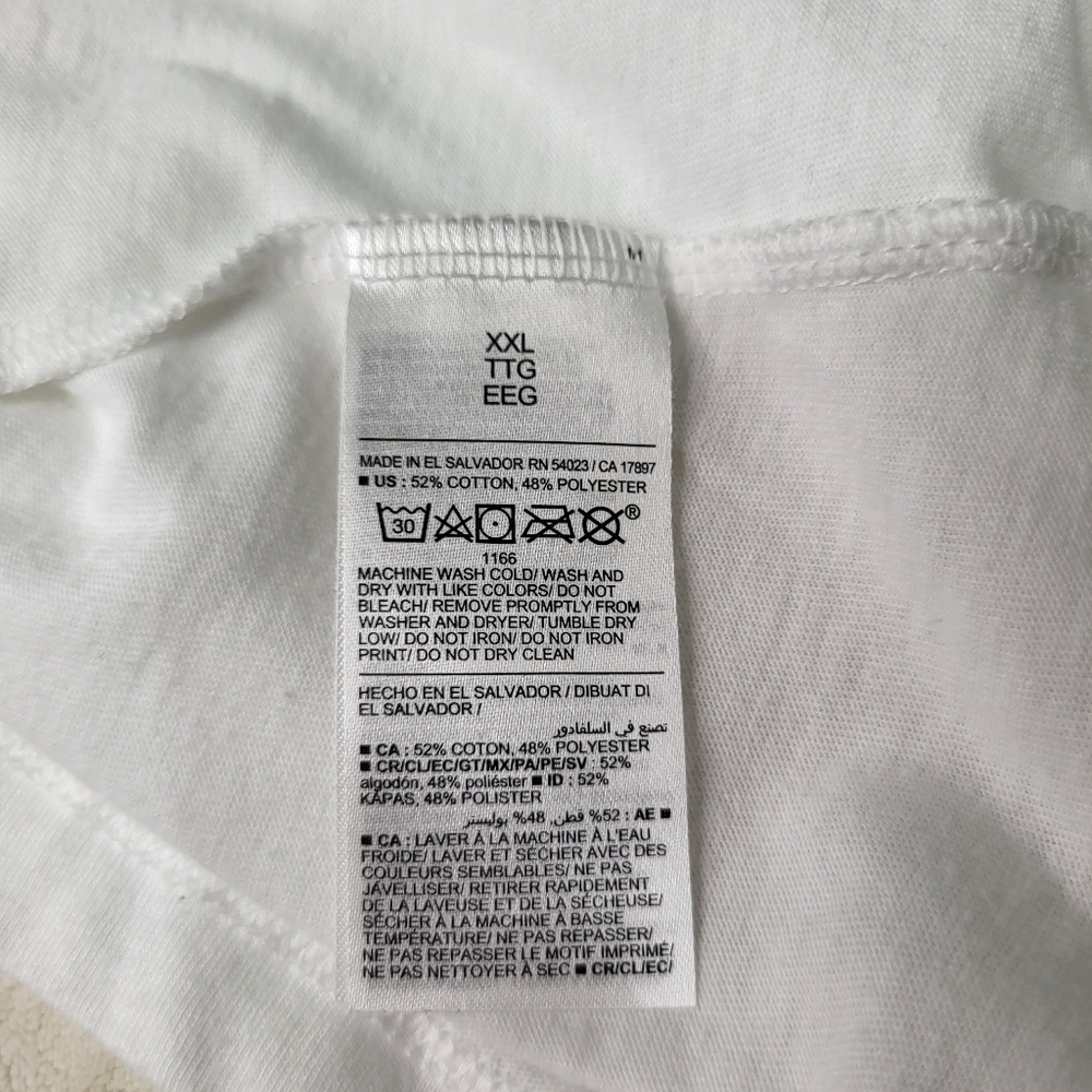 Old Navy White Graphic T-Shirt with Ken Print. Mens XXL - Picture 4 of 7